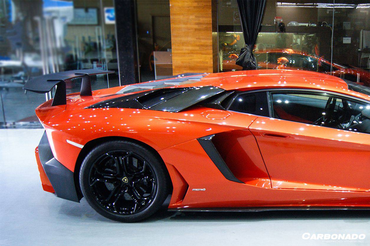 2011-2021 Lamborghini Aventador LP700 LP740 Coupe/Roadster SV Style Trunk Wing - Carbonado Aero