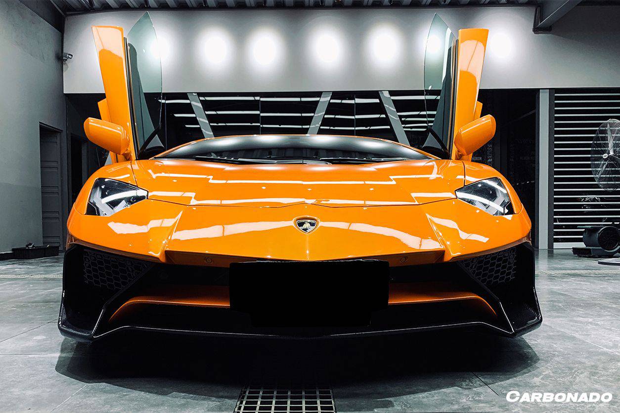 2011-2016 Lamborghini Aventador LP700 LP740 Coupe/Roadster SV Style Front Bumper - Carbonado Aero