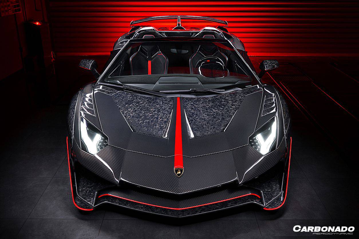 2011-2021 Lamborghini Aventador LP700 Coupe/Roadster OEM Style Dry Carbon Fiber Mirror Cover Replacement - Carbonado Aero