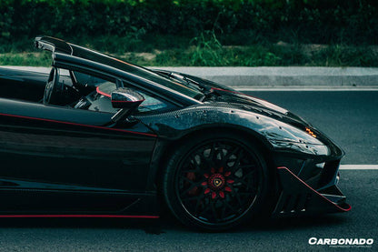 2011-2021 Lamborghini Aventador LP700 Coupe & Roadster OEM Style Dry Carbon Fiber Mirror Cover Replacement - Carbonado