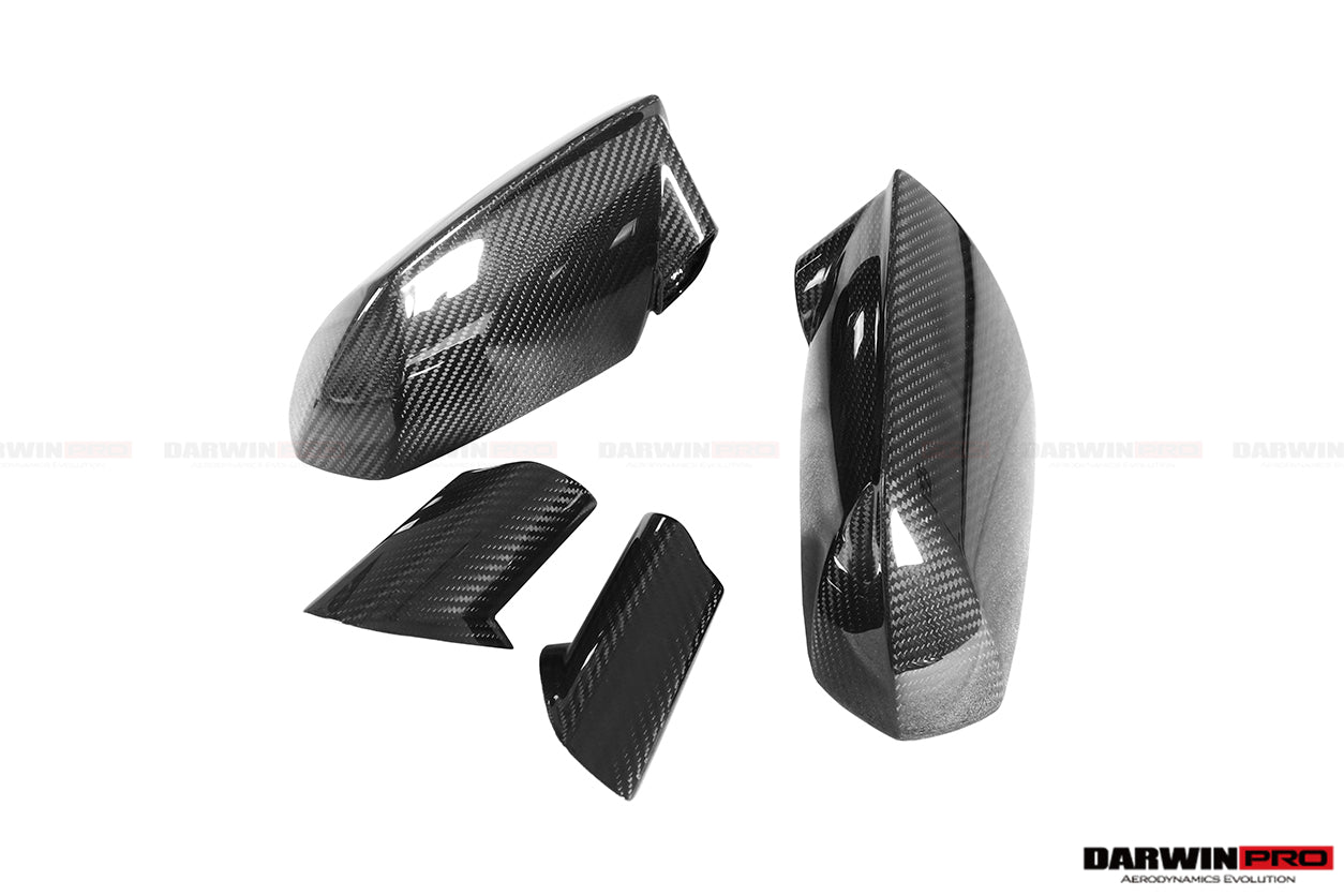 2011-2016 Lamborghini Aventador LP700 Coupe/Roadster Dry Carbon Fiber Mirror Housing eplacement - DarwinPRO Aerodynamics