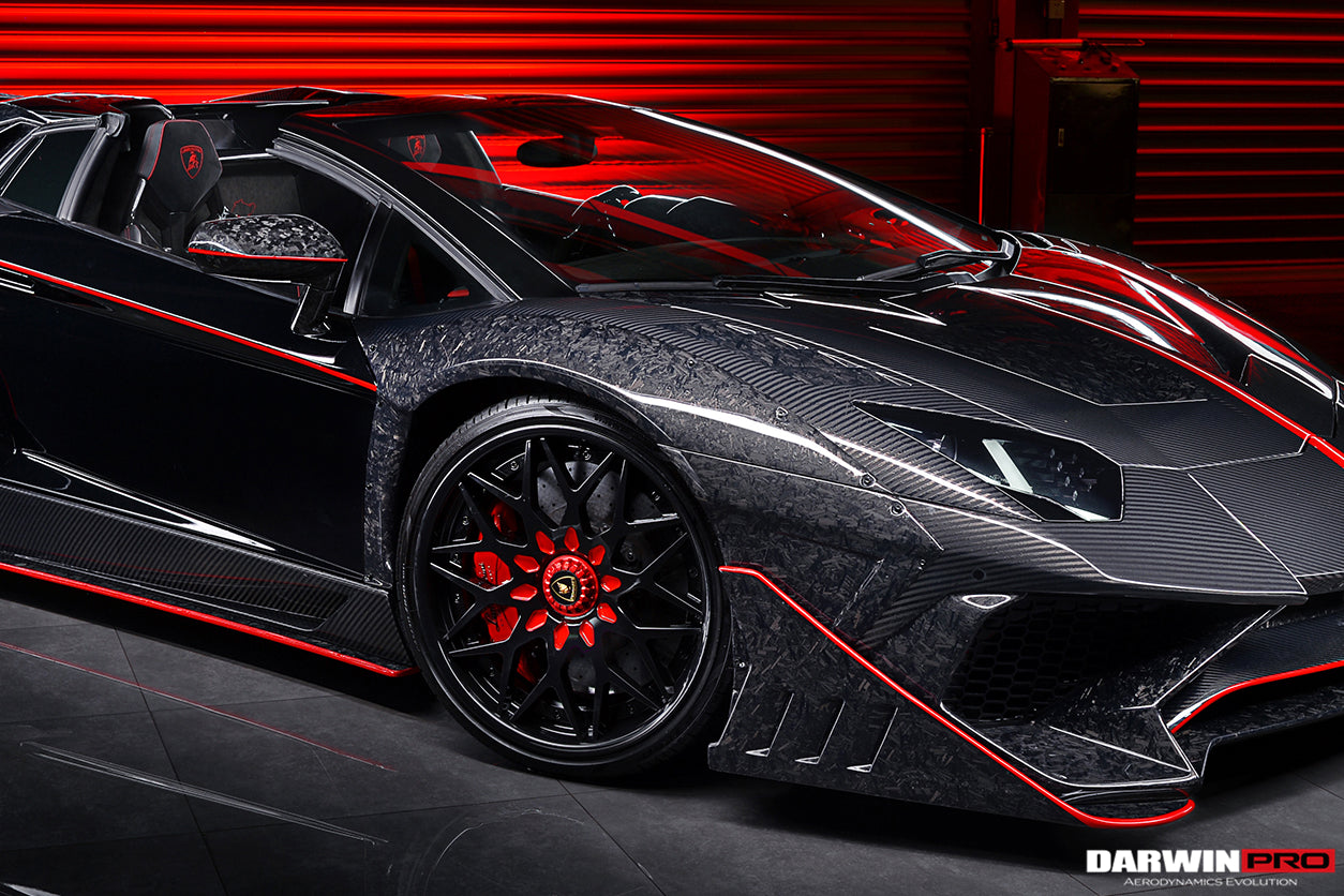 2011-2016 Lamborghini Aventador LP700 Coupe/Roadster Dry Carbon Fiber Mirror Housing eplacement - DarwinPRO Aerodynamics