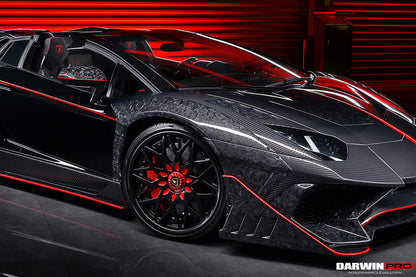 2011-2016 Lamborghini Aventador LP700 Coupe/Roadster Dry Carbon Fiber Mirror Housing eplacement - DarwinPRO Aerodynamics