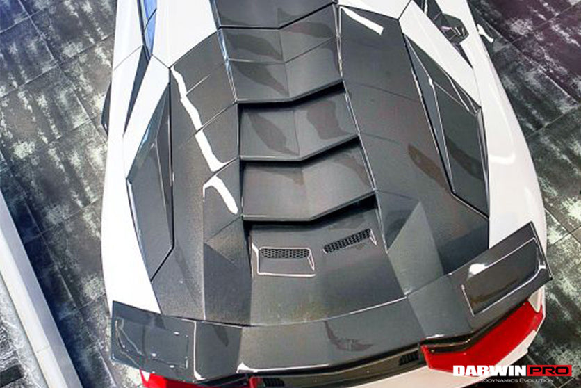 2011-2016 Lamborghini Aventador LP700 Coupe BKSS Style Carbon Fiber Engine Trunk - DarwinPRO Aerodynamics