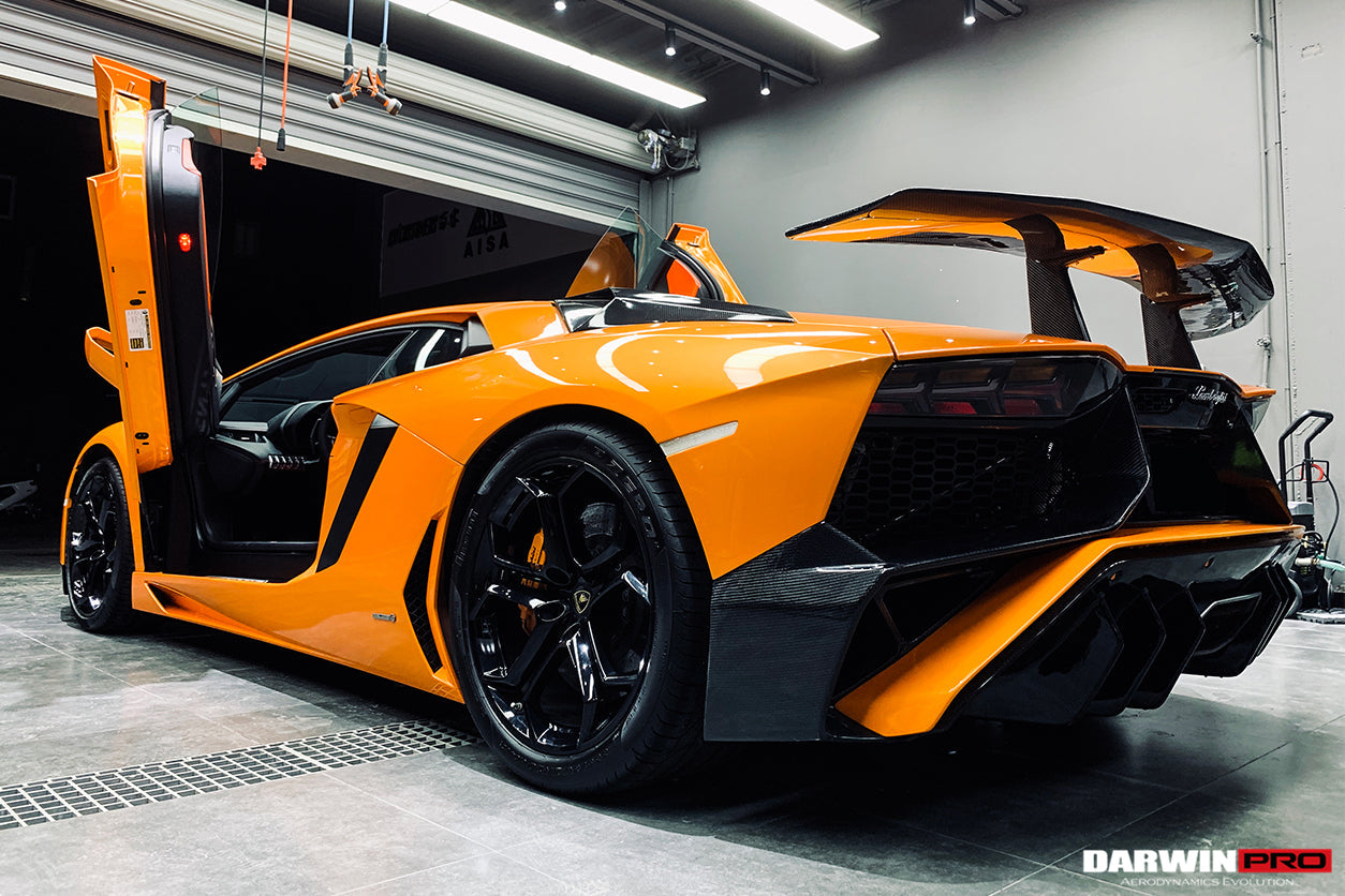 2011-2021 Lamborghini Aventador LP700 LP740 Coupe/Roadster SV Style Trunk Wing - DarwinPRO Aerodynamics