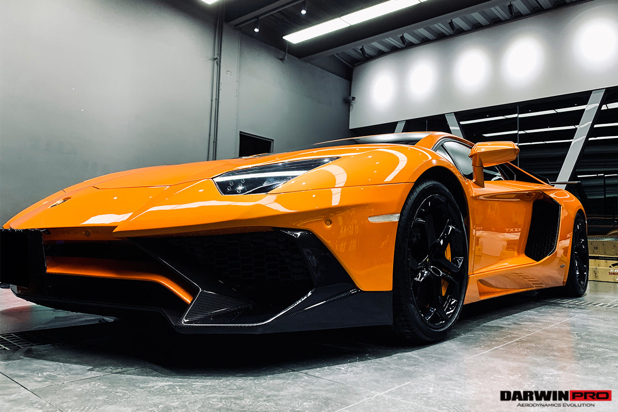 2011-2021 Lamborghini Aventador LP700 LP740 Coupe/Roadster SV Style Front Bumper - DarwinPRO Aerodynamics