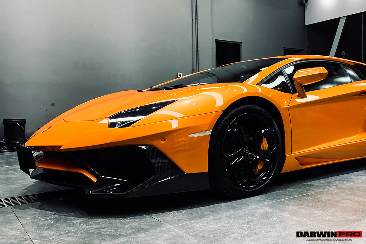 2011-2021 Lamborghini Aventador LP700 LP740 Coupe/Roadster SV Style Front Bumper - DarwinPRO Aerodynamics