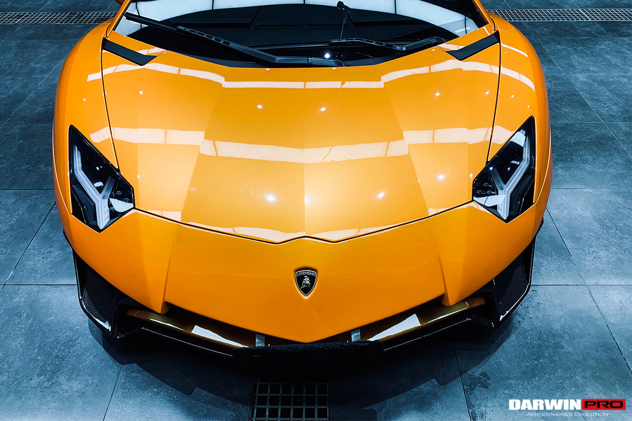 2011-2021 Lamborghini Aventador LP700 LP740 Coupe/Roadster SV Style Front Bumper - DarwinPRO Aerodynamics