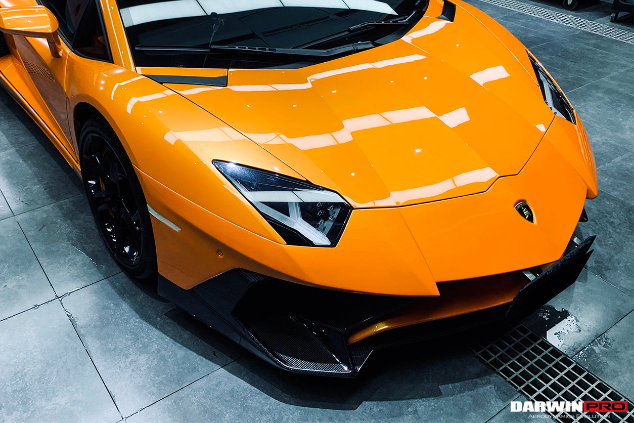2011-2021 Lamborghini Aventador LP700 LP740 Coupe/Roadster SV Style Front Bumper - DarwinPRO Aerodynamics