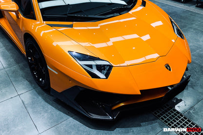 2011-2021 Lamborghini Aventador LP700 LP740 Coupe/Roadster SV Style Front Bumper - DarwinPRO Aerodynamics