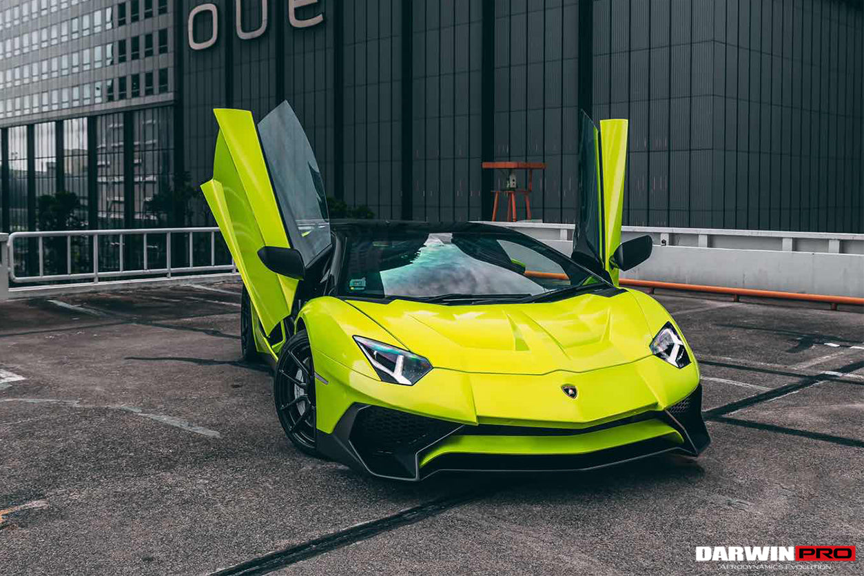 2011-2021 Lamborghini Aventador LP700 LP740 Coupe/Roadster SV Style Front Bumper - DarwinPRO Aerodynamics