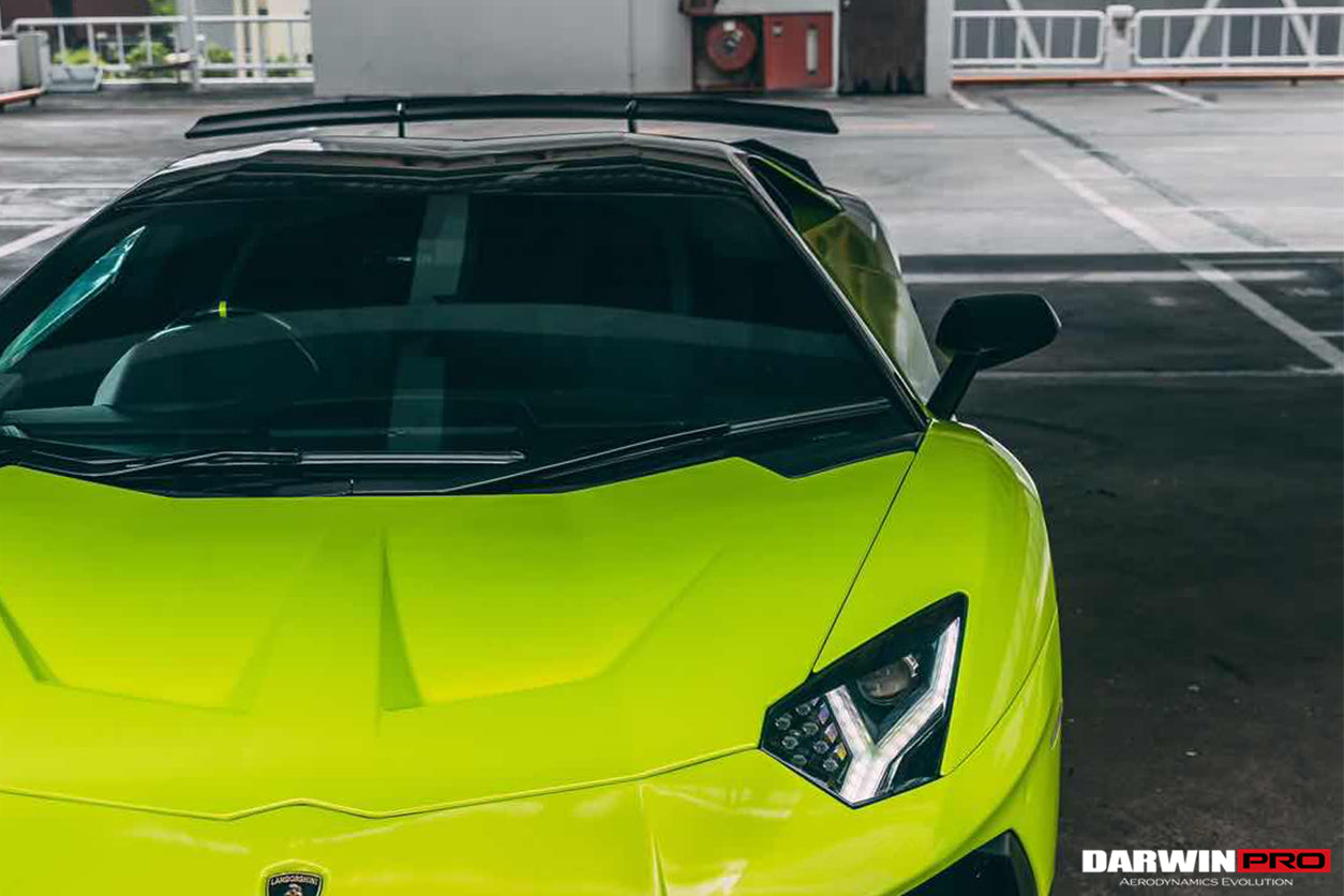 2011-2021 Lamborghini Aventador LP700 LP740 Coupe/Roadster SV Style Trunk Wing - DarwinPRO Aerodynamics