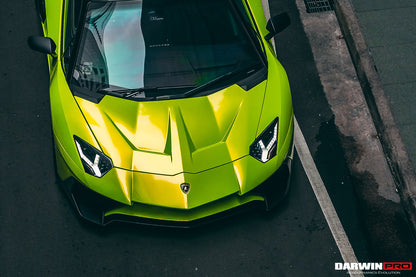 2011-2021 Lamborghini Aventador LP700 LP740 Coupe/Roadster SV Style Front Bumper - DarwinPRO Aerodynamics