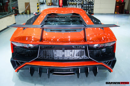 2011-2016 Lamborghini Aventador LP700 LP740 Coupe/Roadster SV Style Rear Bumper - DarwinPRO Aerodynamics