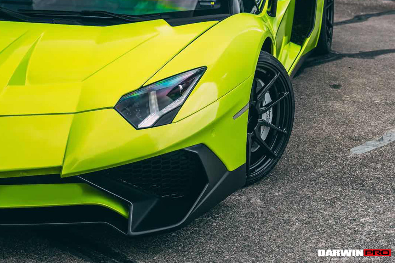 2011-2021 Lamborghini Aventador LP700 LP740 Coupe/Roadster SV Style Front Bumper - DarwinPRO Aerodynamics