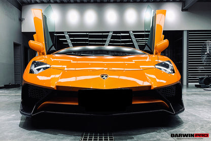 2011-2021 Lamborghini Aventador LP700 LP740 Coupe/Roadster SV Style Front Bumper - DarwinPRO Aerodynamics