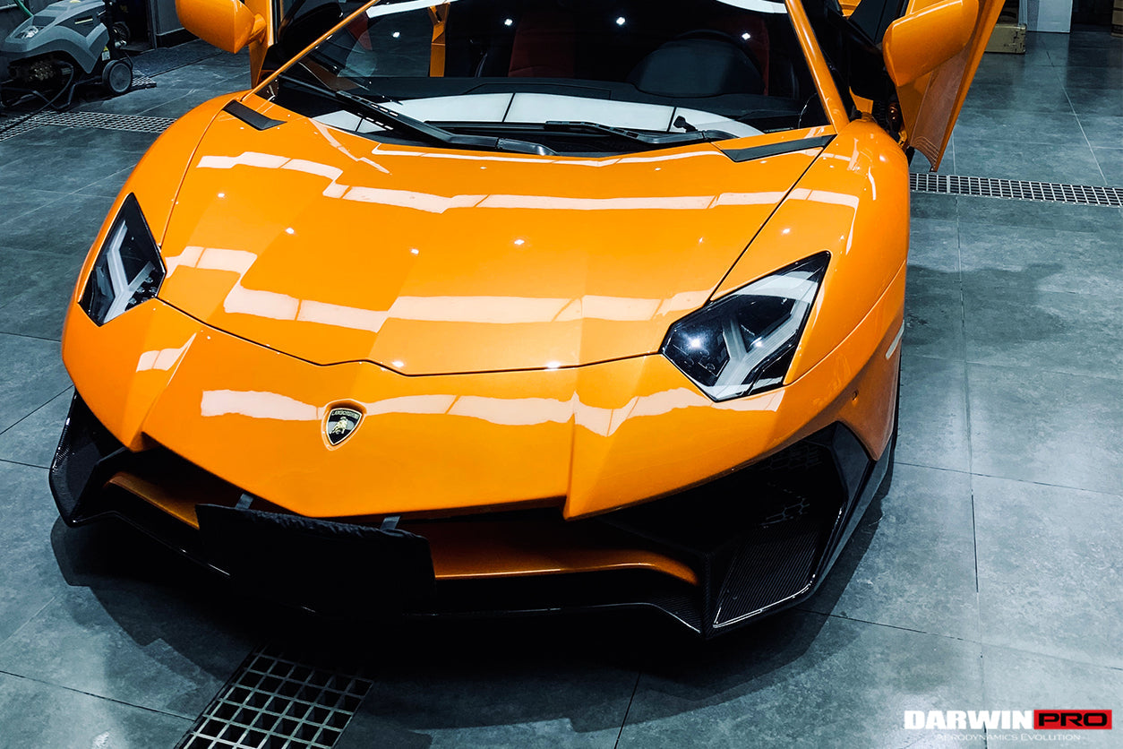 2011-2021 Lamborghini Aventador LP700 LP740 Coupe/Roadster SV Style Front Bumper - DarwinPRO Aerodynamics