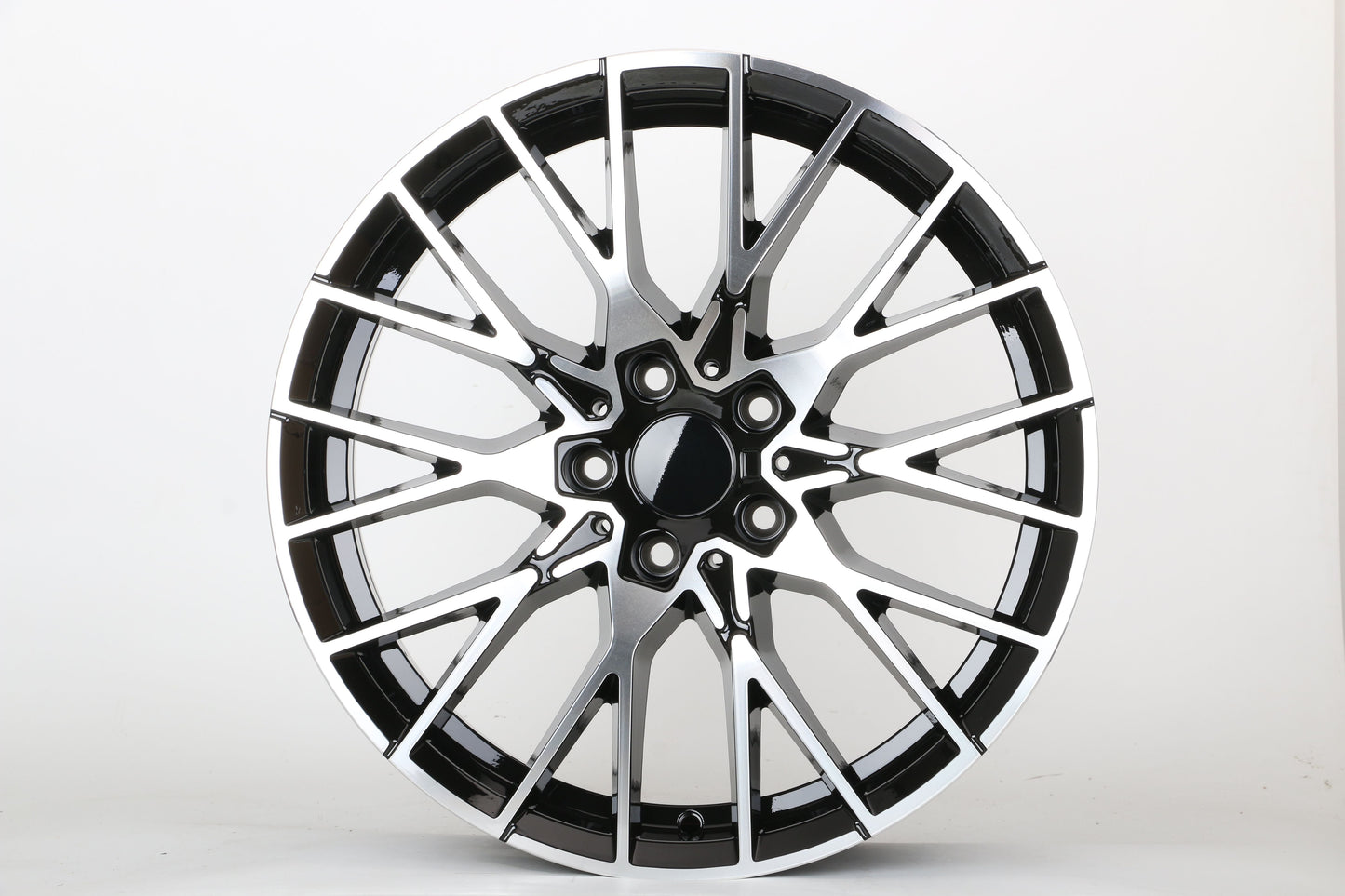 E701 Black Machined Face 19in Staggered Set 8.5 ET35 / 9.5 ET35 5.120 (4 Wheels)