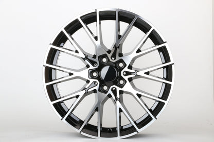 E701 Black Machined Face 19in Staggered Set 8.5 ET35 / 9.5 ET35 5.120 (4 Wheels)