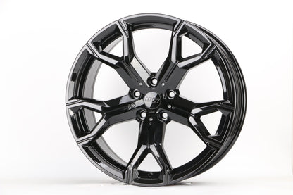 E702 Gloss Black 22x10.5 ET35 5.112 - Square Set (4 Wheels)