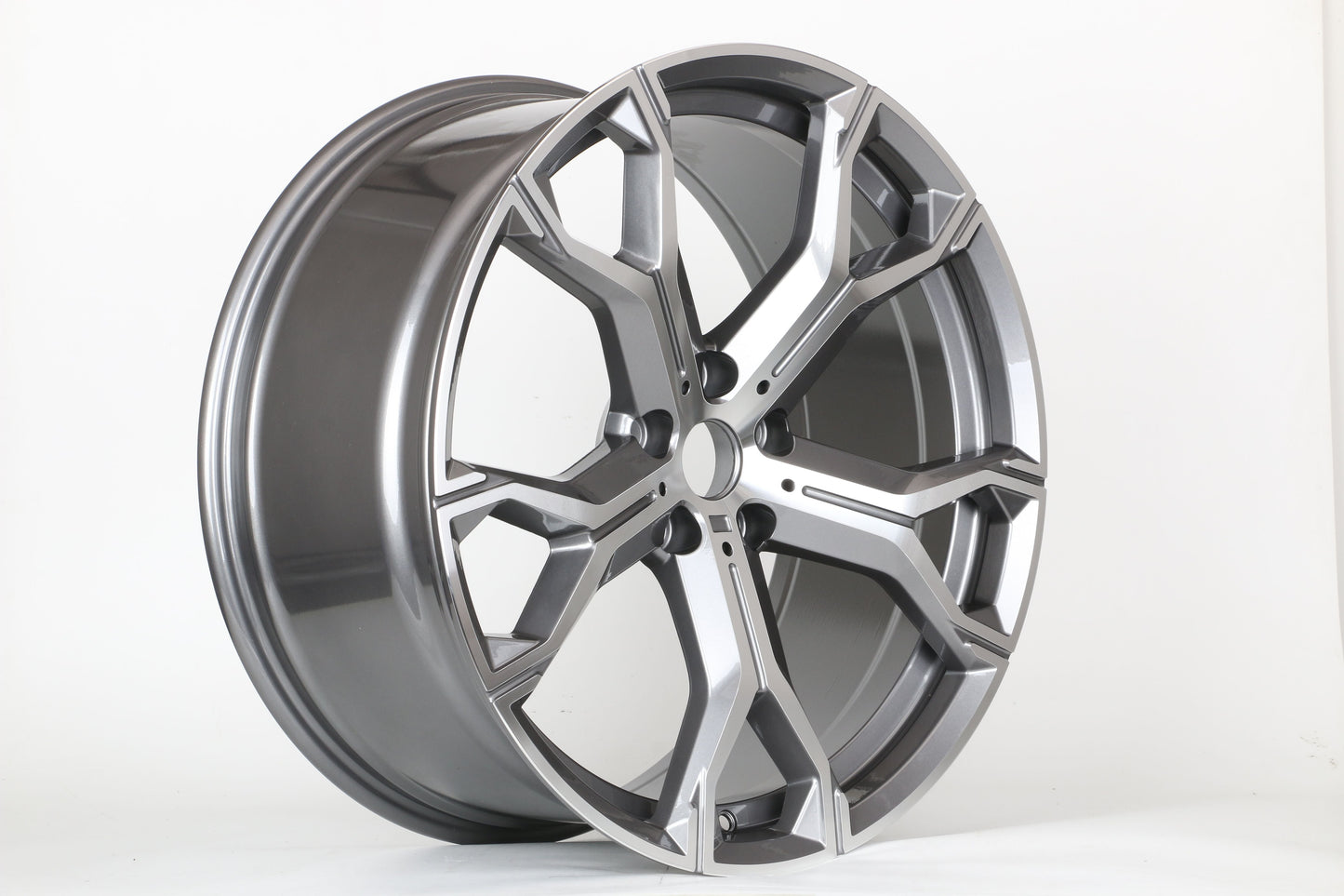 E702 Gunmetal Machined Face 20x10.5 ET40 5.120 - Square Set (4 Wheels)