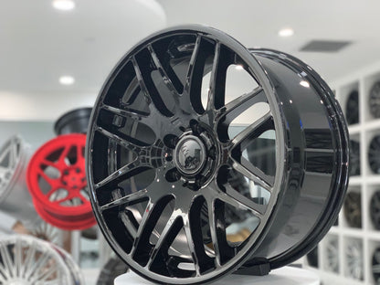 E703 Gloss Black 19x9.5 ET35 5.120 - Square Set (4 Wheels)