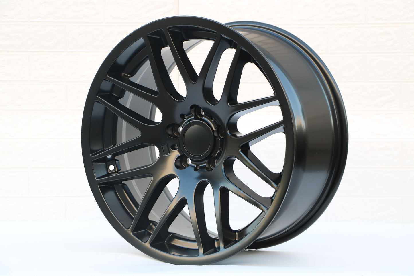 E703 Satin Black 18x9.0 ET35 5.120 - Square Set (4 Wheels)