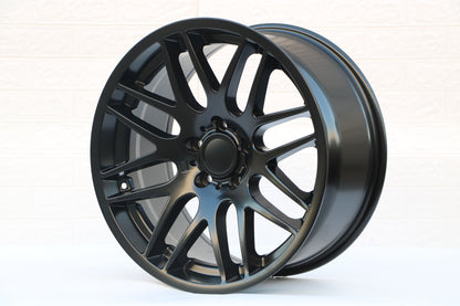 E703 Satin Black 18x9.0 ET35 5.120 - Square Set (4 Wheels)