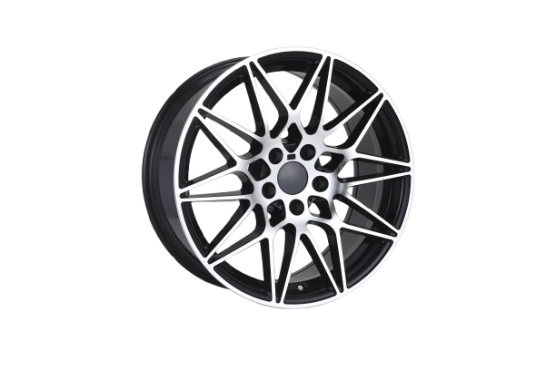 E709 Black Machined Face 19x8.5 ET35 5.120 - Square Set (4 Wheels)