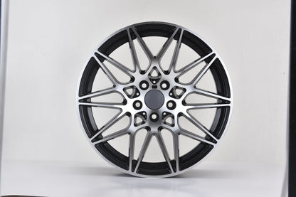 E709 Black Machined Face 19x8.5 ET35 5.120 - Square Set (4 Wheels)