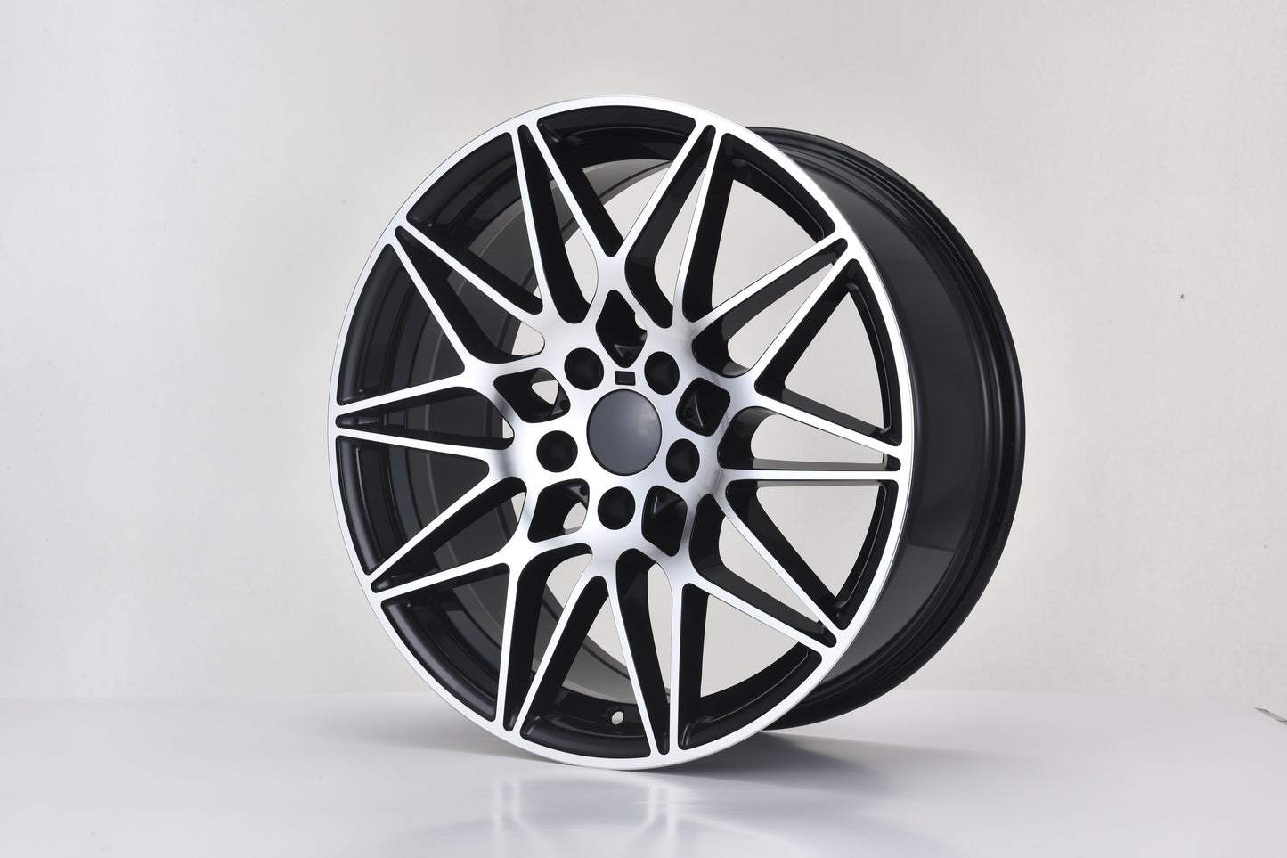 E709 Black Machined Face 19x8.5 ET35 5.120 - Square Set (4 Wheels)