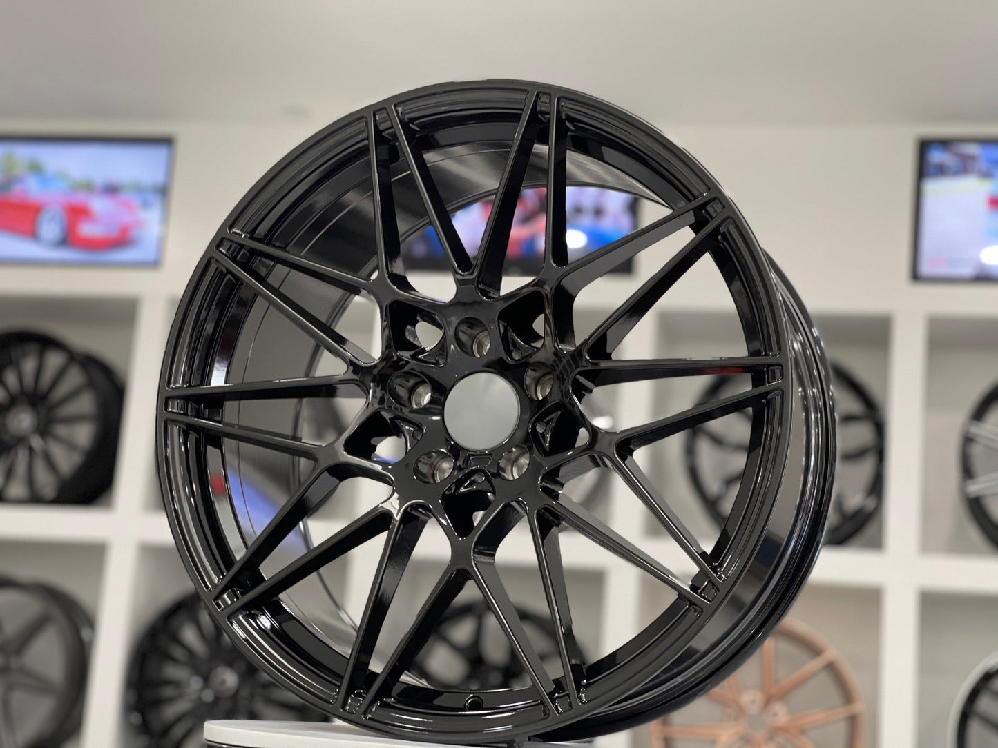 E709 Gloss Black 19x9.5 ET35 5.120 - Square Set (4 Wheels)
