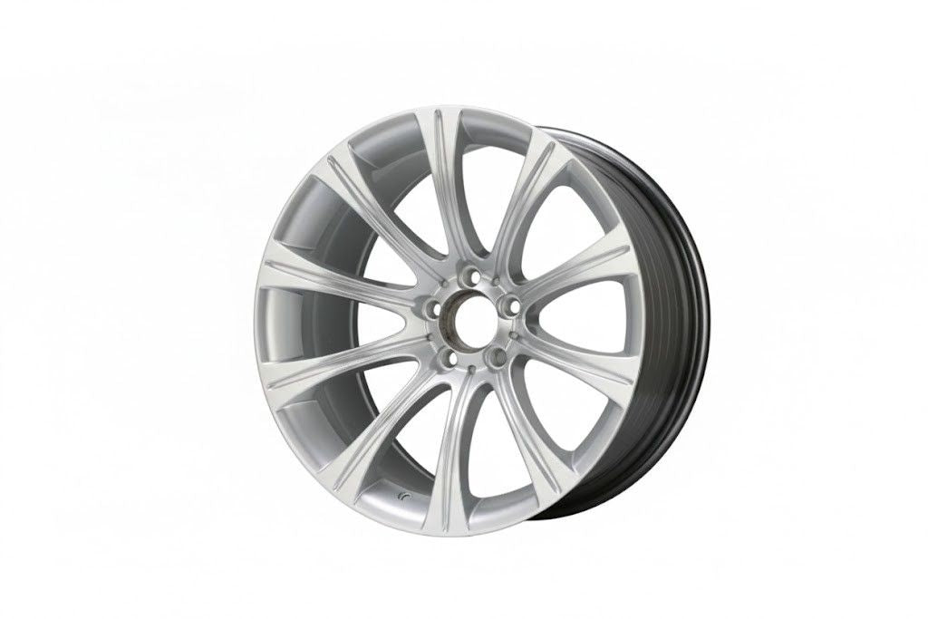 E711 Hyper Silver 19x9 ET14 5x112 – (Square Set of 4)