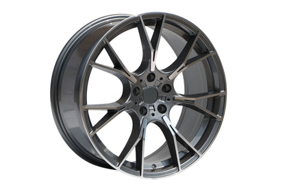 E712 Gunmetal Machined Face 20x8.5 ET35 5.120 - Square Set (4 Wheels)