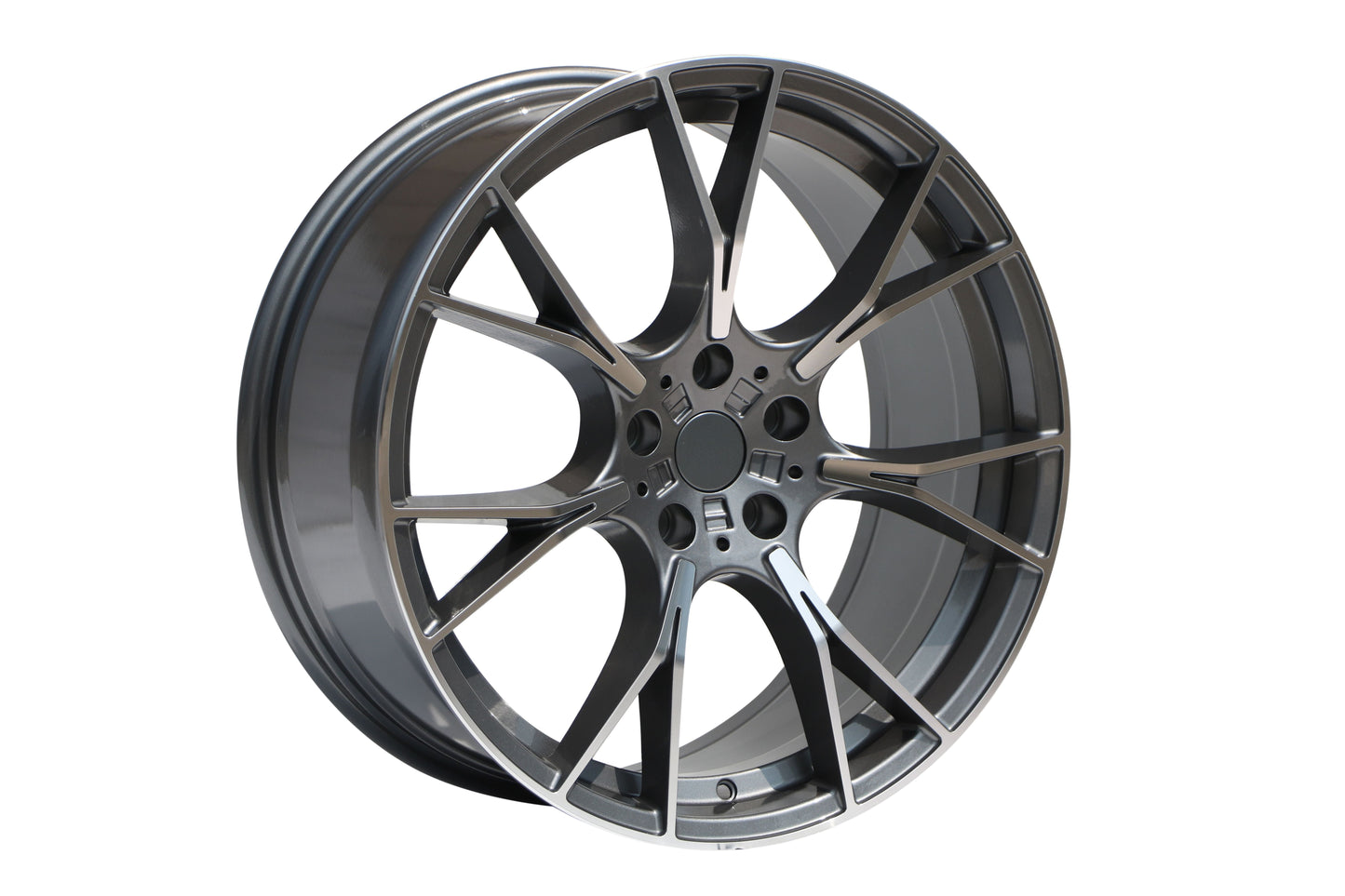 E712 Gunmetal Machined Face 20x9.5 ET35 5.120 - Square Set (4 Wheels)