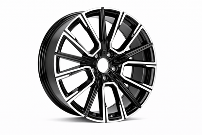 E713 Black Machined Face 18x8.5 ET30 5x120 – (Square Set of 4)
