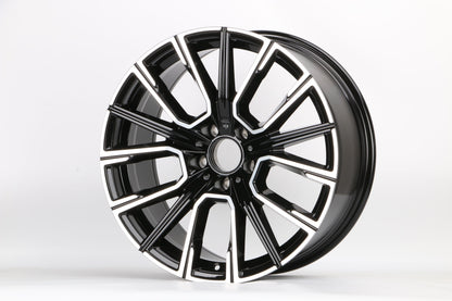 E713 Black Machined Face 18x8.5 ET30 5x120 – (Square Set of 4)