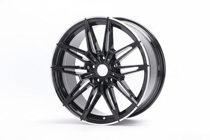 E714 Black Machined Lip 18x8 ET30 5x112 – (Square Set of 4)