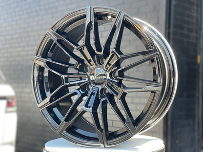 E714 Gloss Black 18x9.0 ET35 5.120 - Square Set (4 Wheels)