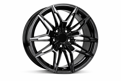 E714 Gloss Black 19in Staggered Set 8.0 ET35 / 9.0 ET35 5.120 (4 Wheels)
