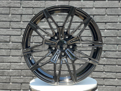 E714 Gloss Black 19x8.0 ET35 5.120 - Square Set (4 Wheels)