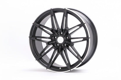 E714 Satin Black Machined Lip 20x9.5 ET40 5x120 – (Square Set of 4)