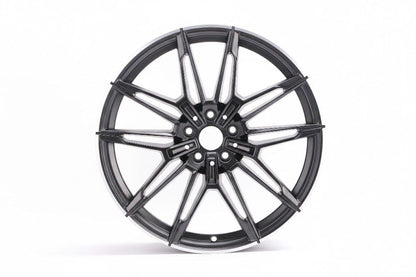 E714 Satin Black Machined Lip 20x9.5 ET40 5x120 – (Square Set of 4)