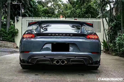 2017-2023 Porsche 718 Cayman/Boxster AM Style Carbon Fiber Full Body Kit - Carbonado