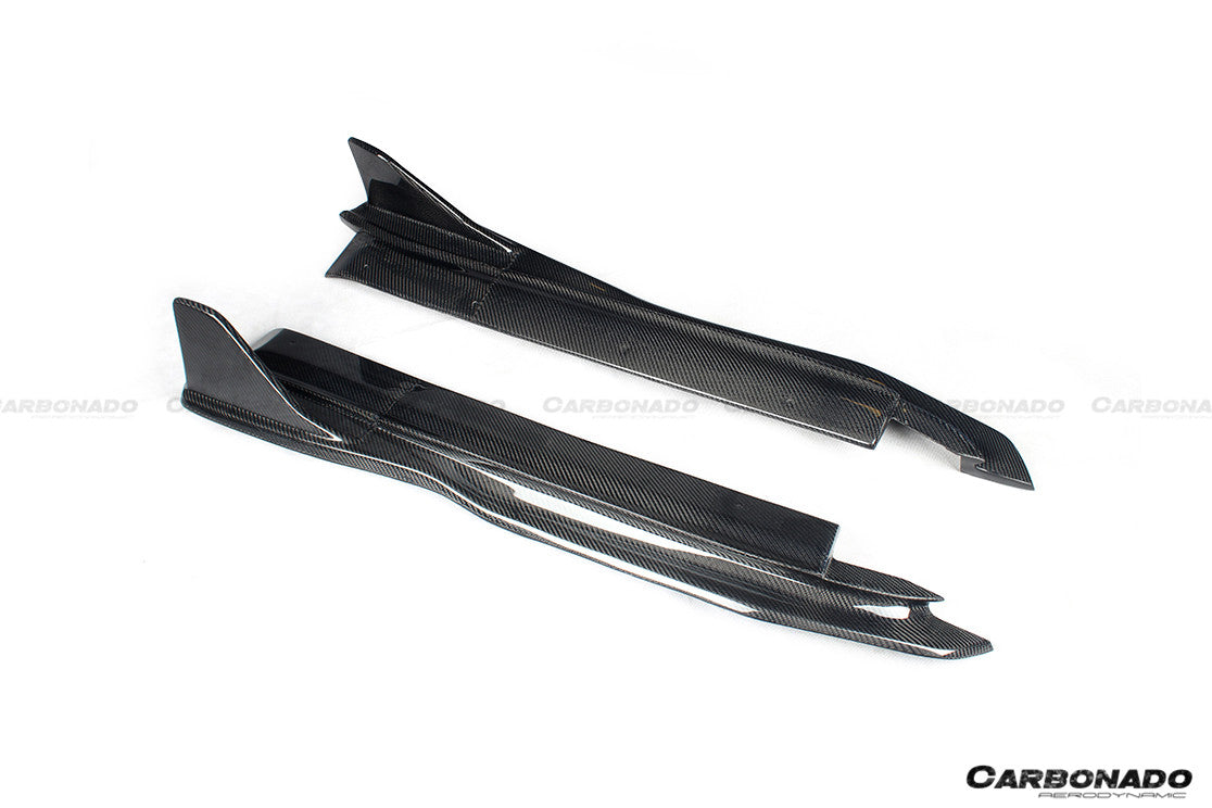 2017-2023 Porsche 718 Cayman/Boxster AM Style Carbon Fiber Side Skirts - Carbonado