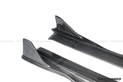 2017-2023 Porsche 718 Cayman/Boxster AM Style Carbon Fiber Side Skirts - Carbonado