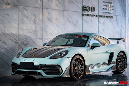 2016-2023 Porsche 718 Cayman/Boxster BKSS Style Carbon Fiber Trunk Spoiler - DarwinPRO Aerodynamics