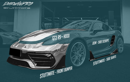 2016-2023 Porsche 718 Cayman/Boxster BKSS Style Partial Carbon Fiber Full Body Kit - DarwinPRO Aerodynamics