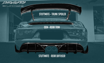 2016-2023 Porsche 718 Cayman/Boxster BKSS Style Partial Carbon Fiber Full Body Kit - DarwinPRO Aerodynamics