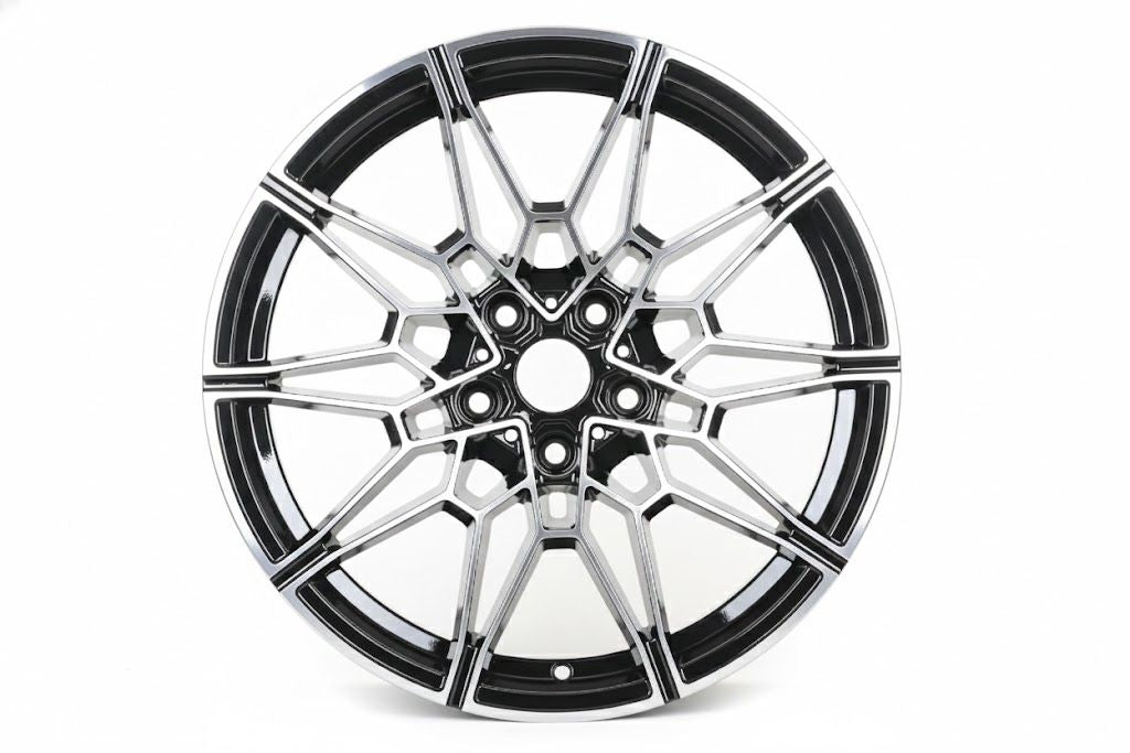 E718 Black Machined Face 19x8.0 ET35 5.120 - Square Set (4 Wheels)